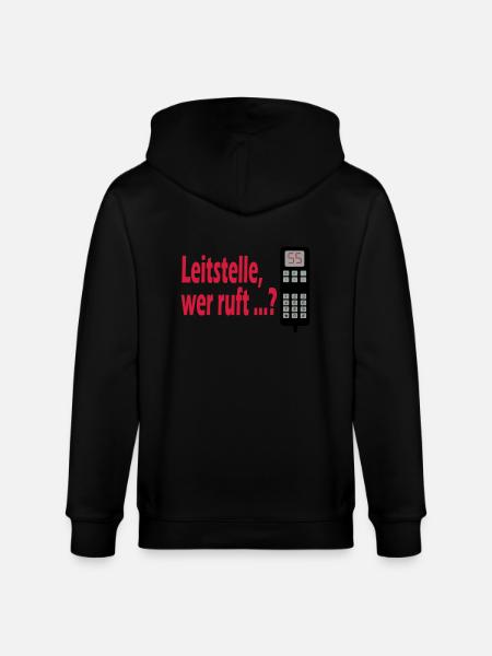 Leitstelle wer ruft? - Stanley/Stella Unisex Bio-Kapuzenjacke CULTIVATOR  - Schwarz