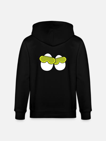 Funky Eggs - Veste à capuche bio CULTIVATOR Stanley/Stella Unisexe - noir