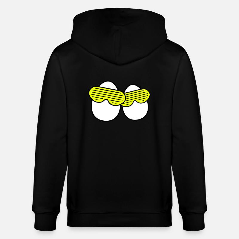 Funky Eggs - Veste à capuche bio CULTIVATOR Stanley/Stella Unisexe - noir