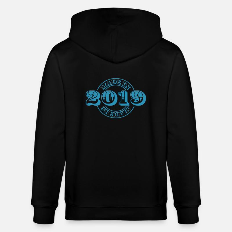 made in 2019 m1k2 - Stanley/Stella Unisex Bio-Kapuzenjacke CULTIVATOR - Schwarz