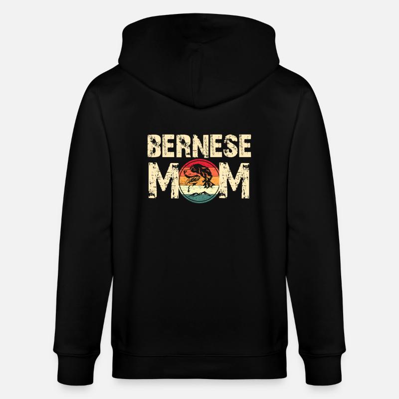 Berner Mutter - Stanley/Stella Unisex Bio-Kapuzenjacke CULTIVATOR  - Schwarz