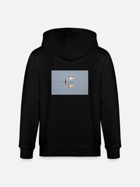 Avocets Hunting - Stanley/Stella CULTIVATOR Unisex Organic Hooded Jacket - black