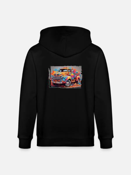 Truck Driver Life - Stanley/Stella CULTIVATOR  Unisex Organic Hooded Jacket - black