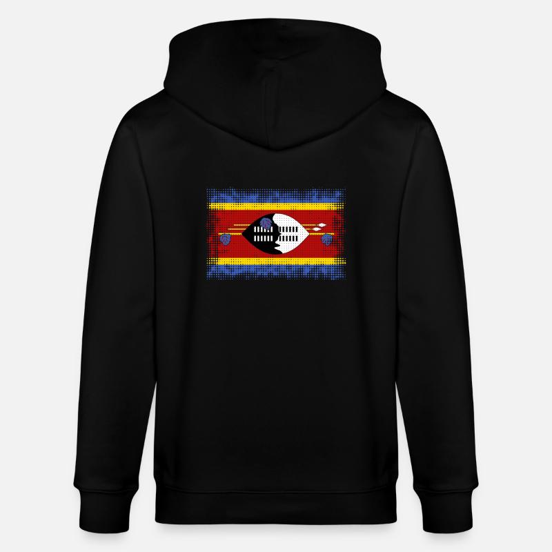 Eswatini - Stanley/Stella Unisex Bio-Kapuzenjacke CULTIVATOR  - Schwarz
