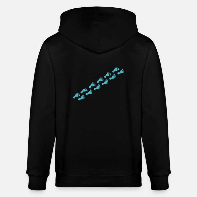 footprints - Veste à capuche bio CULTIVATOR Stanley/Stella Unisexe - noir