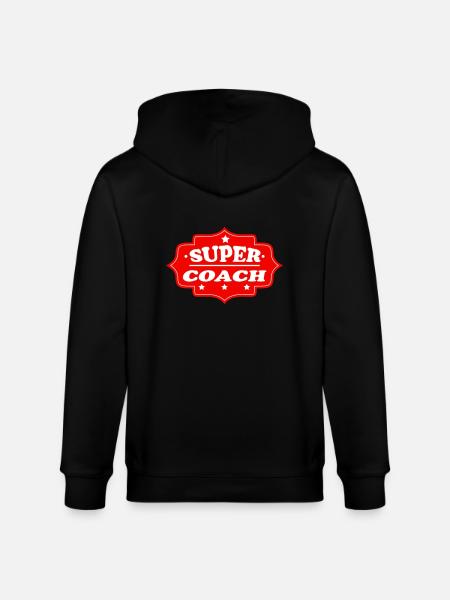 Super coach 111 - Stanley/Stella CULTIVATOR Unisex Organic Hooded Jacket - black