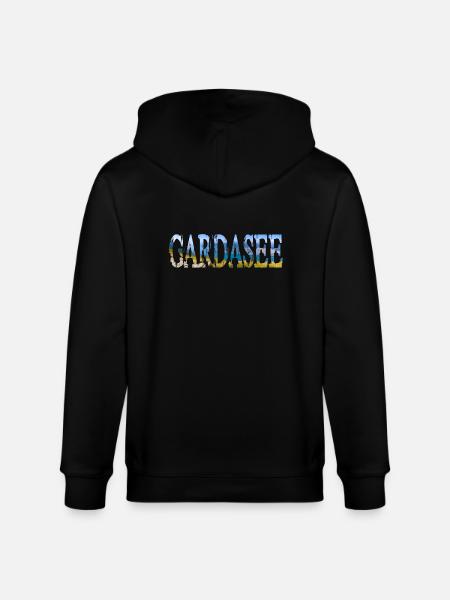 Lake Garda Italy - Stanley/Stella CULTIVATOR  Unisex Organic Hooded Jacket - black