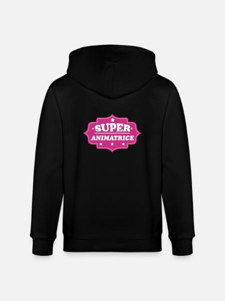 Super animatrice - Stanley/Stella Unisex Bio-Kapuzenjacke CULTIVATOR - Schwarz