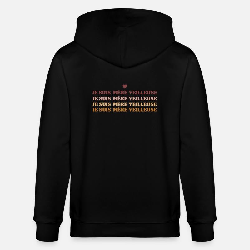 Ich bin eine Mutterwächterin - Stanley/Stella Unisex Bio-Kapuzenjacke CULTIVATOR  - Schwarz