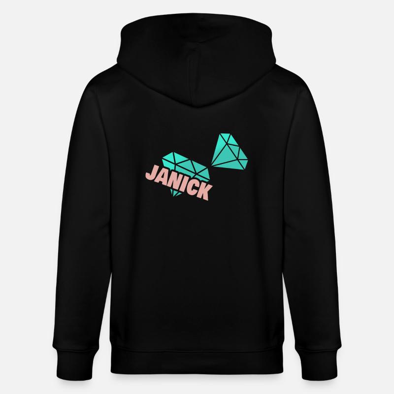 Papa Janick - Stanley/Stella Unisex Bio-Kapuzenjacke CULTIVATOR - Schwarz