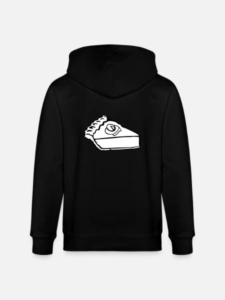 Slice of pumpkin pie - Stanley/Stella CULTIVATOR Unisex Organic Hooded Jacket - black