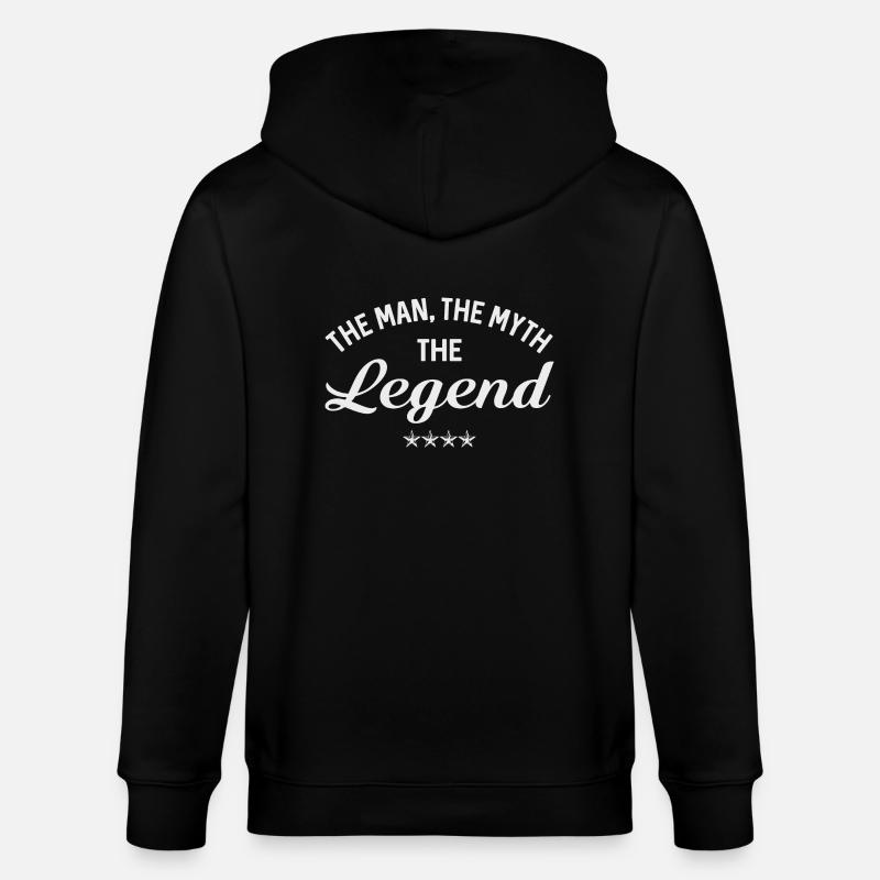 MAN MYTH LEGEND - Veste à capuche bio CULTIVATOR Stanley/Stella Unisexe - noir
