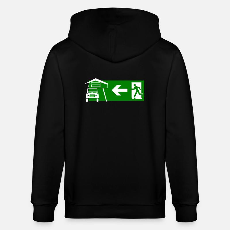 Dachzelt Exit - Stanley/Stella Unisex Bio-Kapuzenjacke CULTIVATOR  - Schwarz