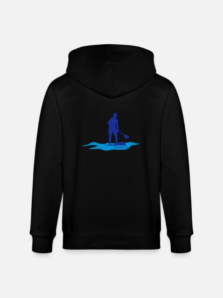 Stand up paddling - Stanley/Stella Unisex Bio-Kapuzenjacke CULTIVATOR - Schwarz