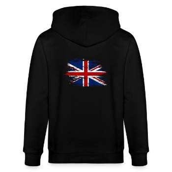 England used - Stanley/Stella CULTIVATOR  Unisex Organic Hooded Jacket - black - Back - Anna (173cm)