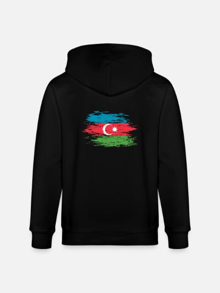 Azerbaïdjan utilisé - Veste à capuche bio CULTIVATOR Stanley/Stella Unisexe - noir