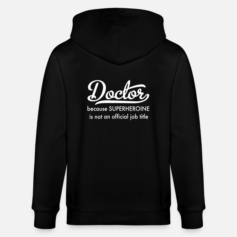 Ärztin - Stanley/Stella Unisex Bio-Kapuzenjacke CULTIVATOR  - Schwarz