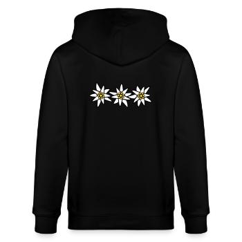 Edelweiss Trio - Veste à capuche bio CULTIVATOR Stanley/Stella Unisexe - noir - Dos - Anna (173cm)
