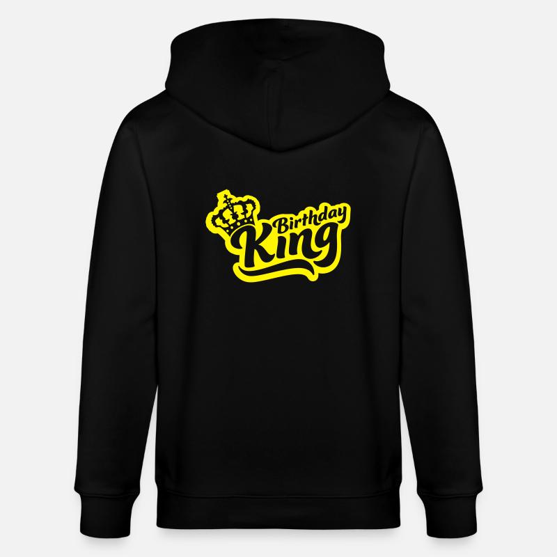 Logo Citation Anniversaire Roi - Veste à capuche bio CULTIVATOR Stanley/Stella Unisexe - noir