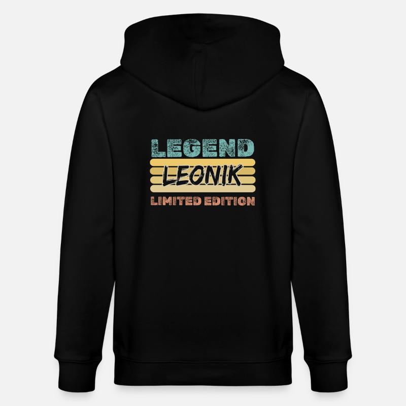 Leonik - Veste à capuche bio CULTIVATOR Stanley/Stella Unisexe - noir