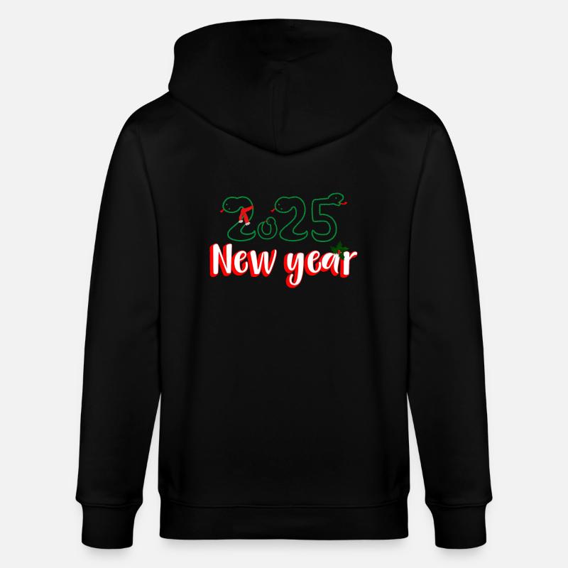 Nouvel An Serpent - Veste à capuche bio CULTIVATOR Stanley/Stella Unisexe - noir