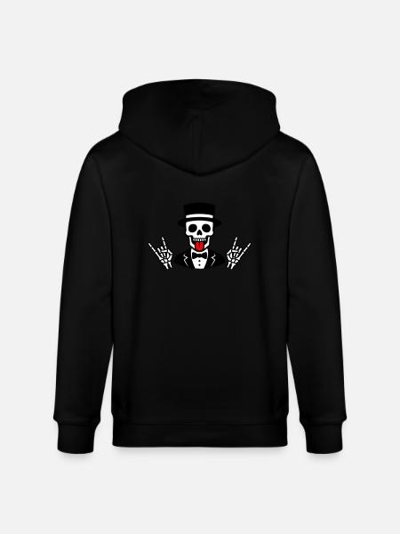 Groom Skeleton - Stanley/Stella CULTIVATOR Unisex Organic Hooded Jacket - black