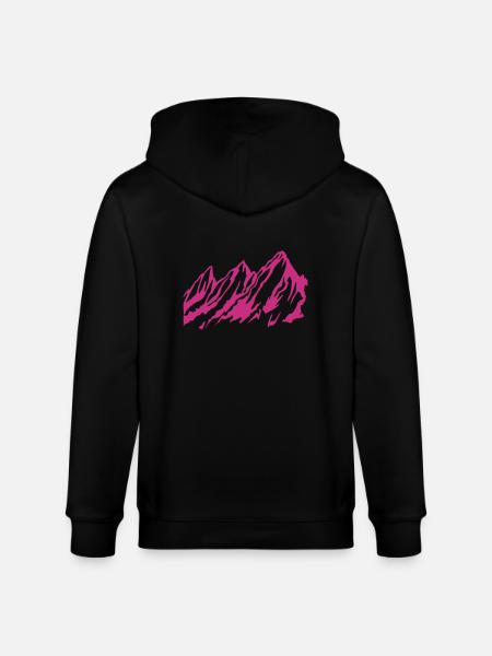 Berge - Berg - Stanley/Stella Unisex Bio-Kapuzenjacke CULTIVATOR  - Schwarz
