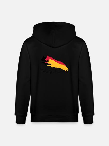 langstockhaar schäferhund - Stanley/Stella Unisex Bio-Kapuzenjacke CULTIVATOR  - Schwarz