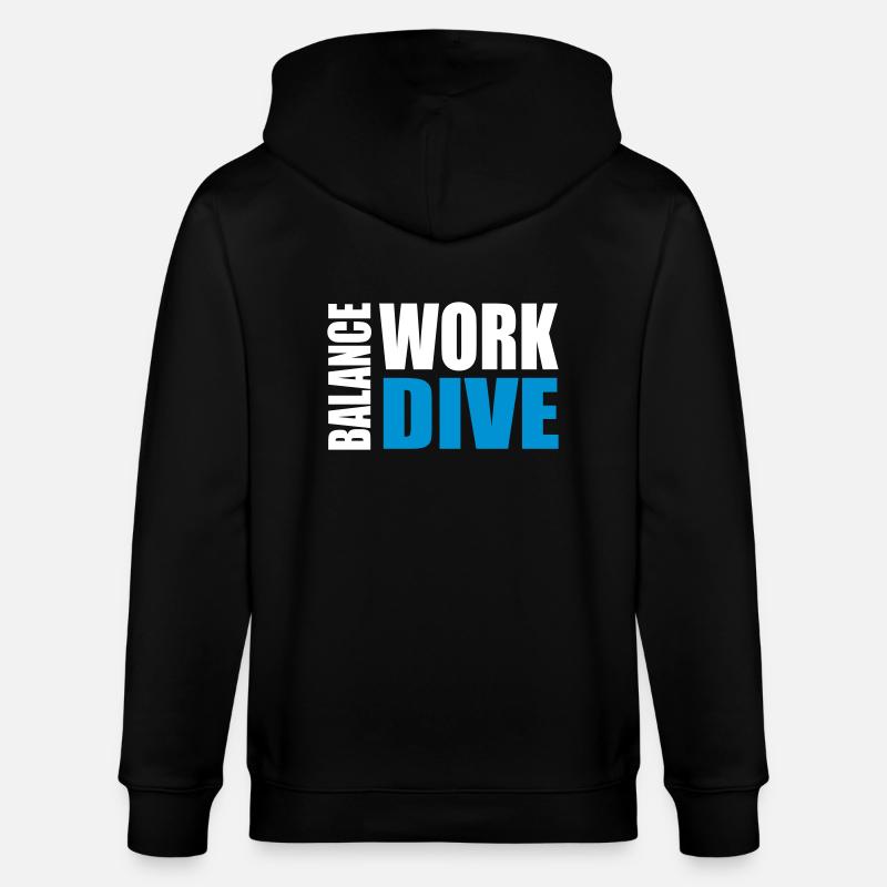 WORKDIVEBALANCE - Veste à capuche bio CULTIVATOR Stanley/Stella Unisexe - noir
