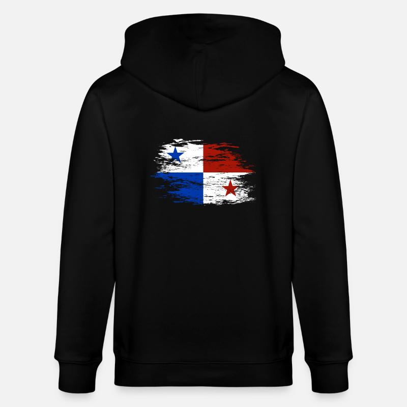 Drapeau du Panama utilisé - Veste à capuche bio CULTIVATOR Stanley/Stella Unisexe - noir