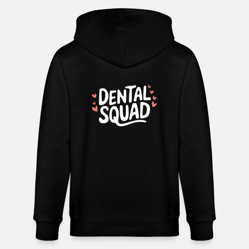 Dentiste Assistant dentaire Dents - Veste à capuche bio CULTIVATOR Stanley/Stella Unisexe - noir