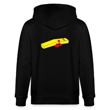 Pommes - Stanley/Stella Unisex Bio-Kapuzenjacke CULTIVATOR  - Schwarz - Hinten - Anna (173cm)