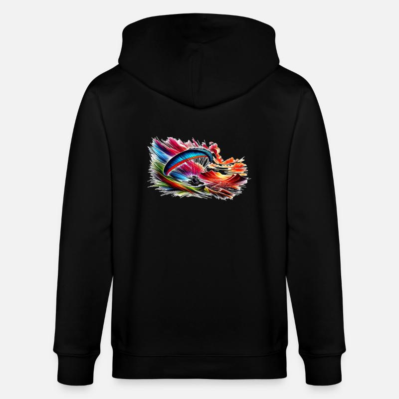 Paragleiter - Stanley/Stella Unisex Bio-Kapuzenjacke CULTIVATOR  - Schwarz
