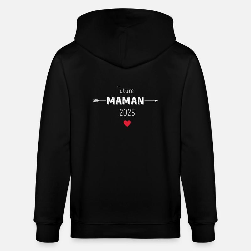 Werdende Mama 2025 - Stanley/Stella Unisex Bio-Kapuzenjacke CULTIVATOR  - Schwarz