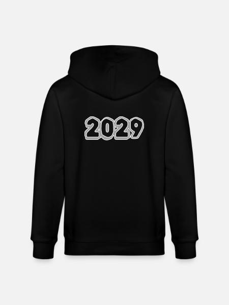 Geboren 2029 - Stanley/Stella Unisex Bio-Kapuzenjacke CULTIVATOR  - Schwarz