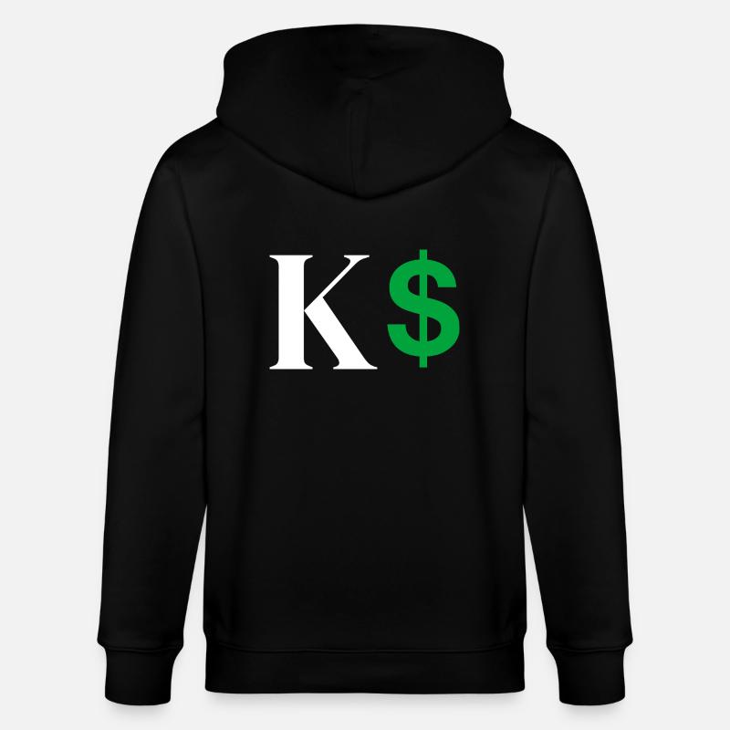 Lettre k dollar - Veste à capuche bio CULTIVATOR Stanley/Stella Unisexe - noir