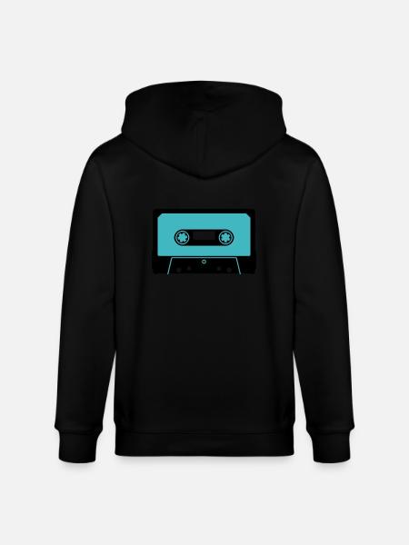 kassette02_2f - Stanley/Stella CULTIVATOR  Unisex Organic Hooded Jacket - black
