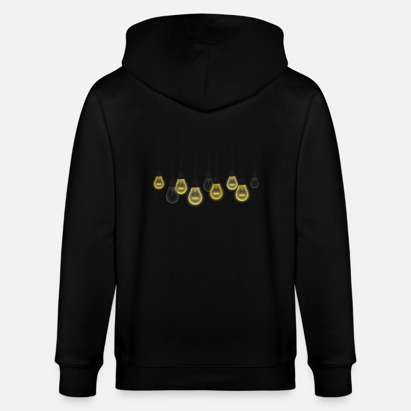 Glühbirnen - Stanley/Stella Unisex Bio-Kapuzenjacke CULTIVATOR  - Schwarz