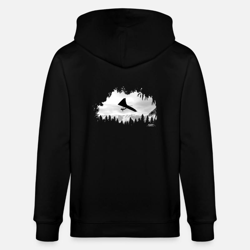 Deltaplane - Veste à capuche bio CULTIVATOR Stanley/Stella Unisexe - noir