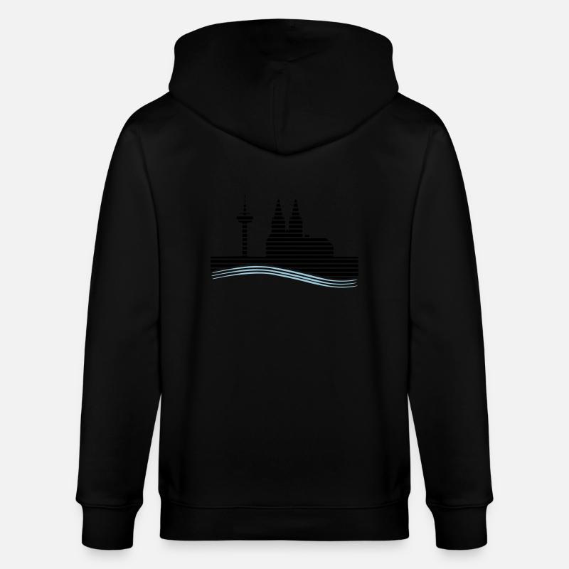 Köln - Stanley/Stella Unisex Bio-Kapuzenjacke CULTIVATOR  - Schwarz