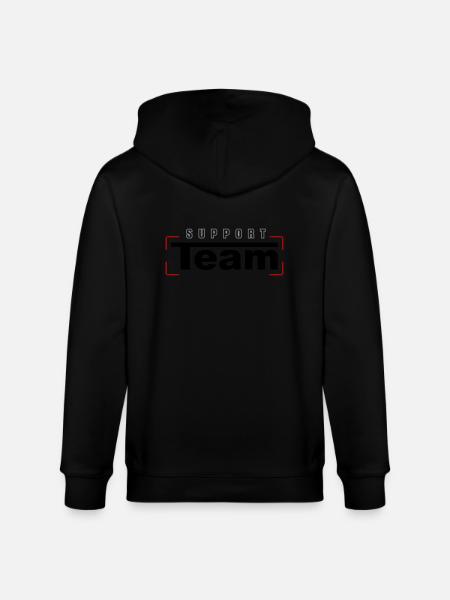 Support Team - Stanley/Stella Unisex Bio-Kapuzenjacke CULTIVATOR  - Schwarz