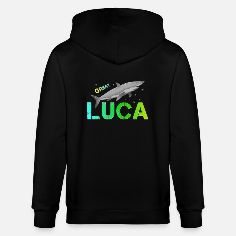 Luca Nom Luca - Veste à capuche bio CULTIVATOR Stanley/Stella Unisexe - noir