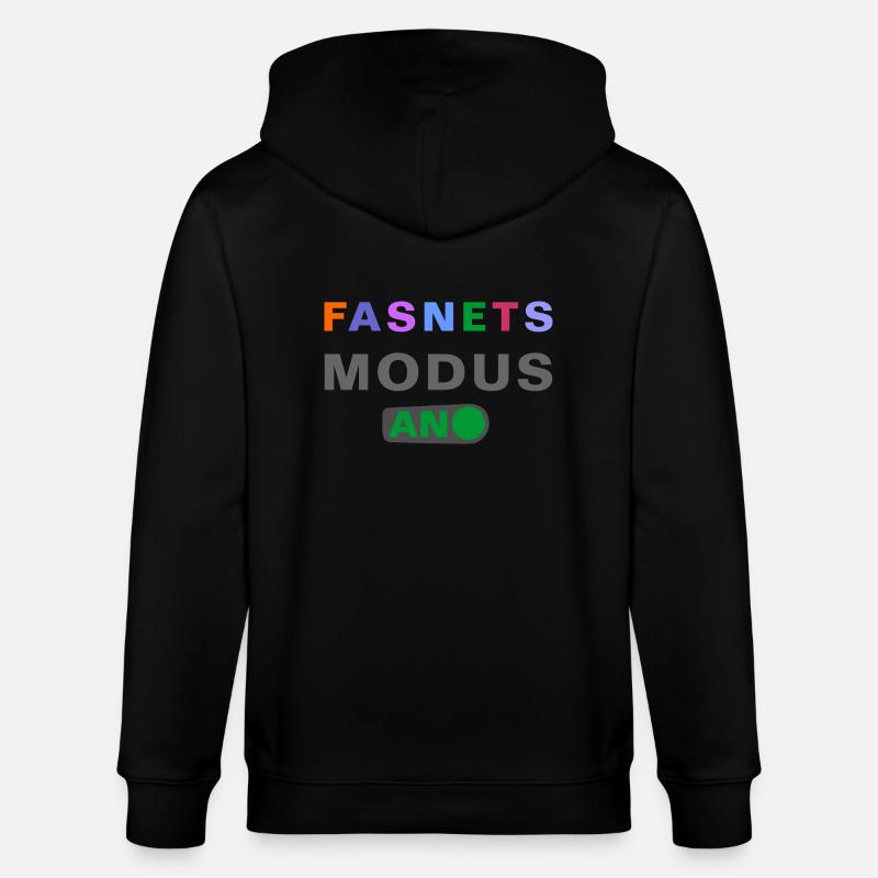 FASNETSMODUS - Stanley/Stella Unisex Bio-Kapuzenjacke CULTIVATOR  - Schwarz