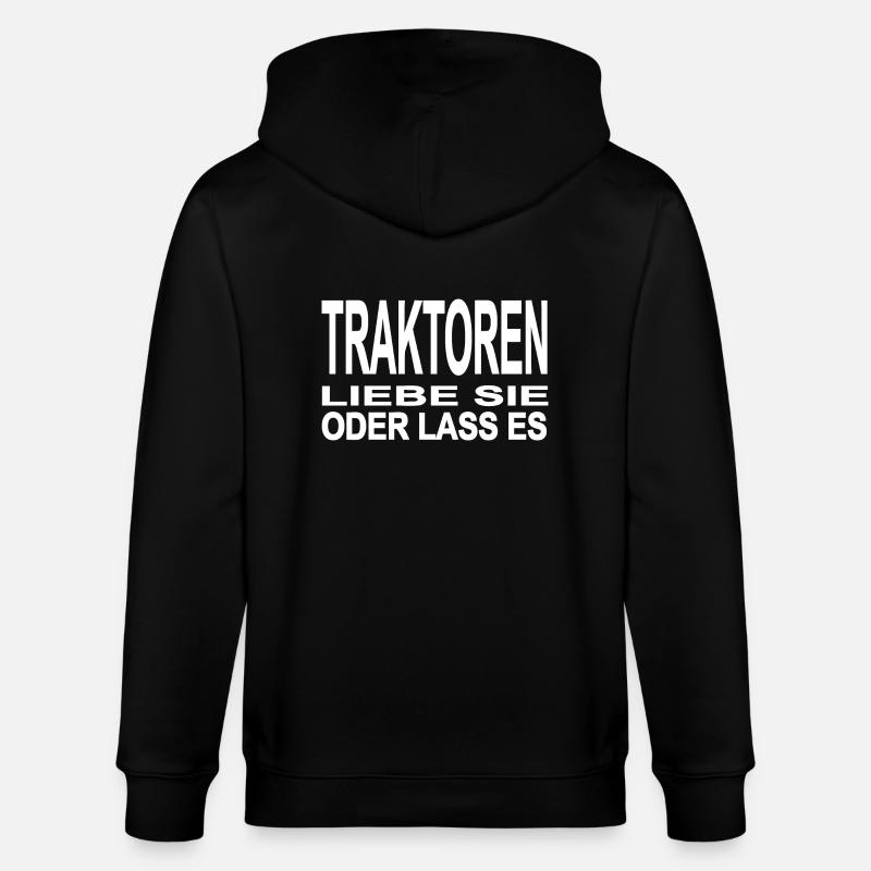 Traktor - Stanley/Stella Unisex Bio-Kapuzenjacke CULTIVATOR  - Schwarz