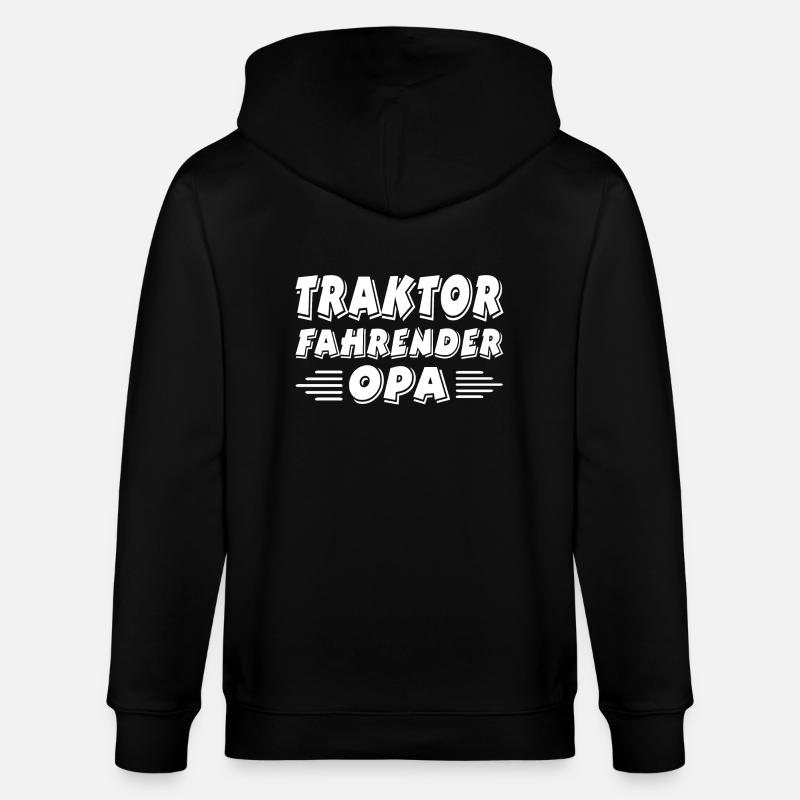 Traktor - Stanley/Stella Unisex Bio-Kapuzenjacke CULTIVATOR  - Schwarz