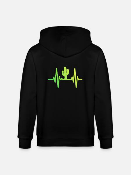 Cactus Cacti Desert Plant - Stanley/Stella CULTIVATOR  Unisex Organic Hooded Jacket - black