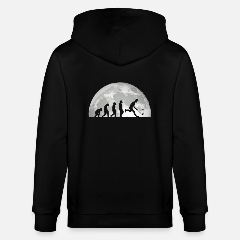 Feldhockeyspieler Evolution Feldhockey - Stanley/Stella Unisex Bio-Kapuzenjacke CULTIVATOR  - Schwarz