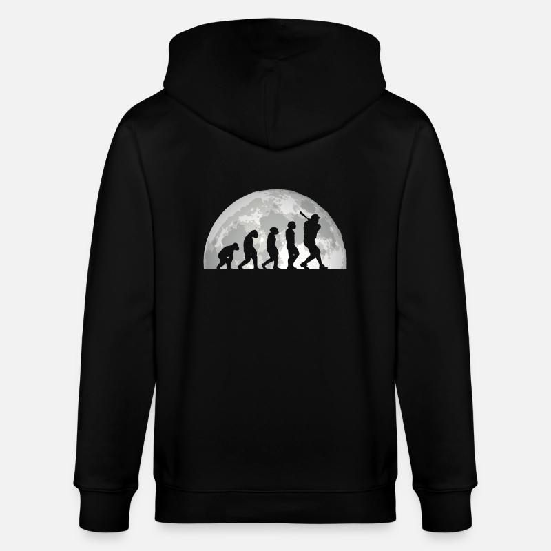 Baseballspieler Evolution Baseball - Stanley/Stella Unisex Bio-Kapuzenjacke CULTIVATOR  - Schwarz