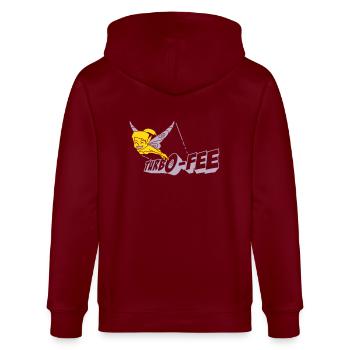 Turbo-Fee - Stanley/Stella CULTIVATOR  Unisex Organic Hooded Jacket - burgundy - Back - Anna (173cm)