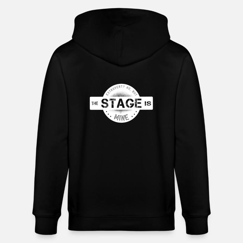 extrovertiert Mittelpunkt - Stanley/Stella Unisex Bio-Kapuzenjacke CULTIVATOR - Schwarz